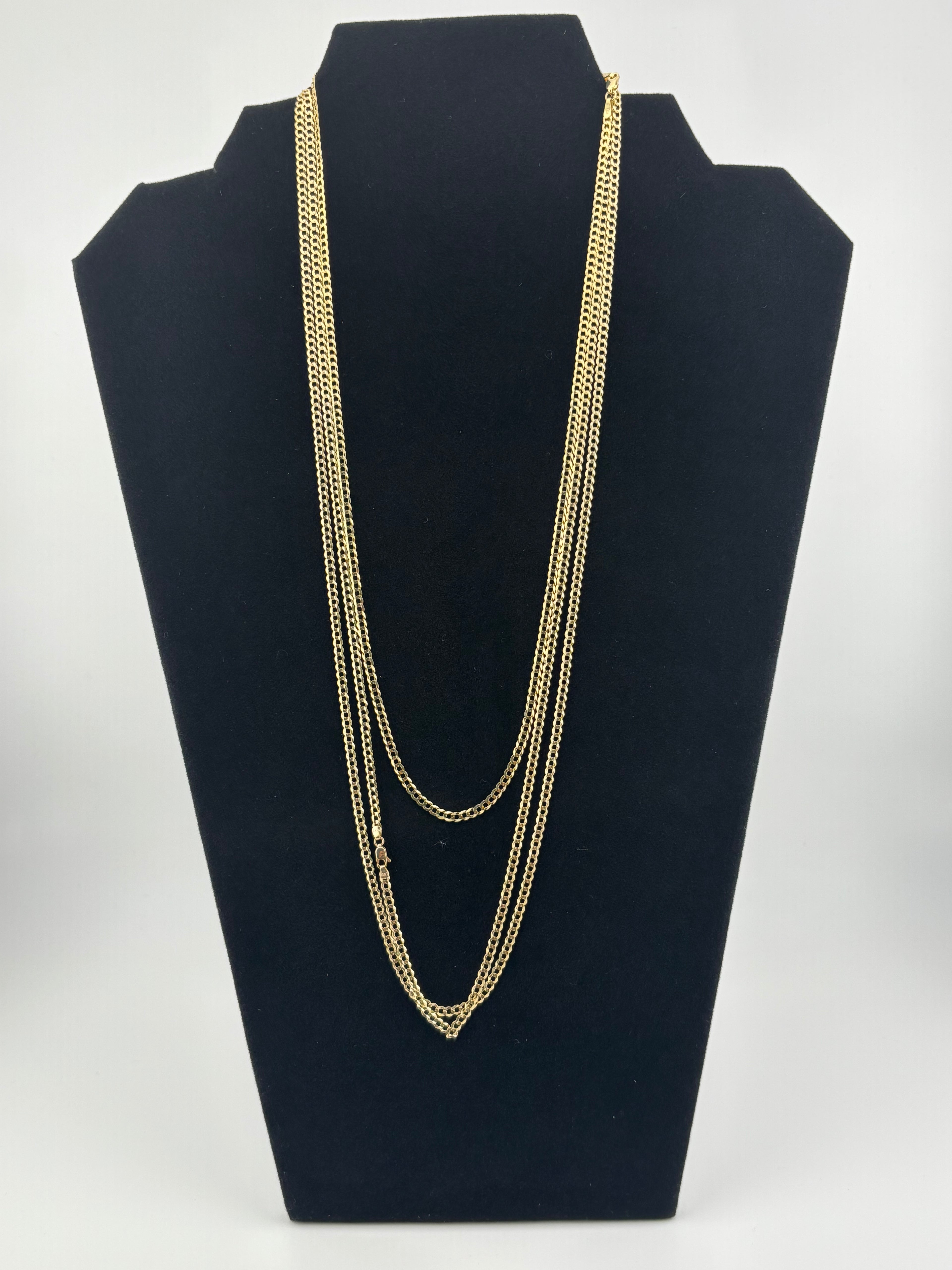 Cadenas eslabón tradicional en oro 10K