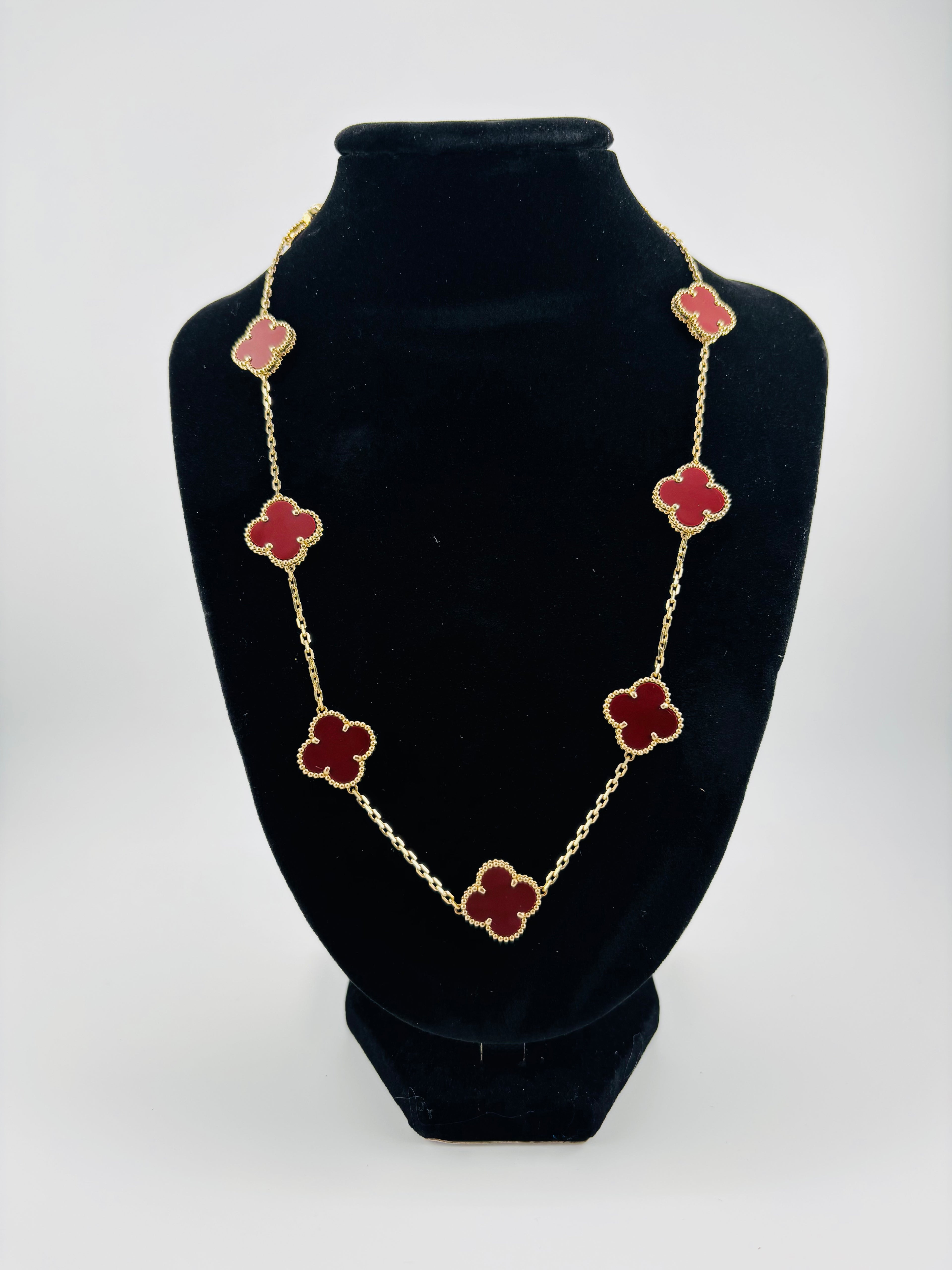 Gargantilla Clover en oro 14K