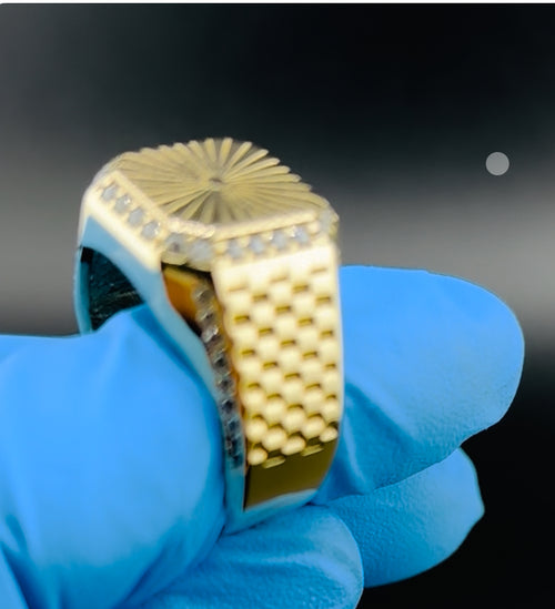 Anillo de hombre en oro 10K