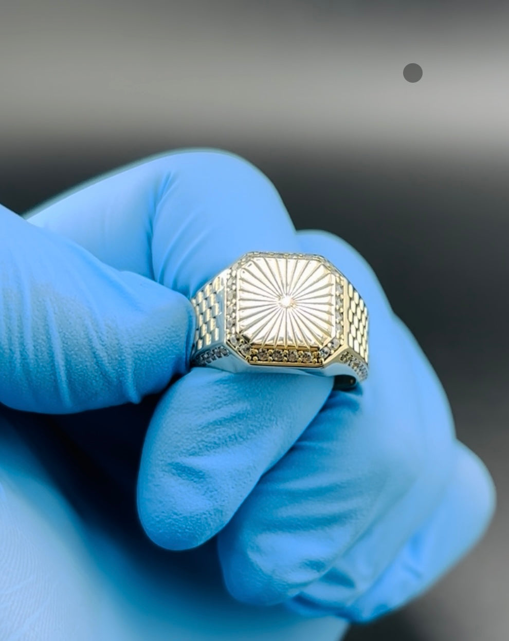 Anillo de hombre en oro 10K