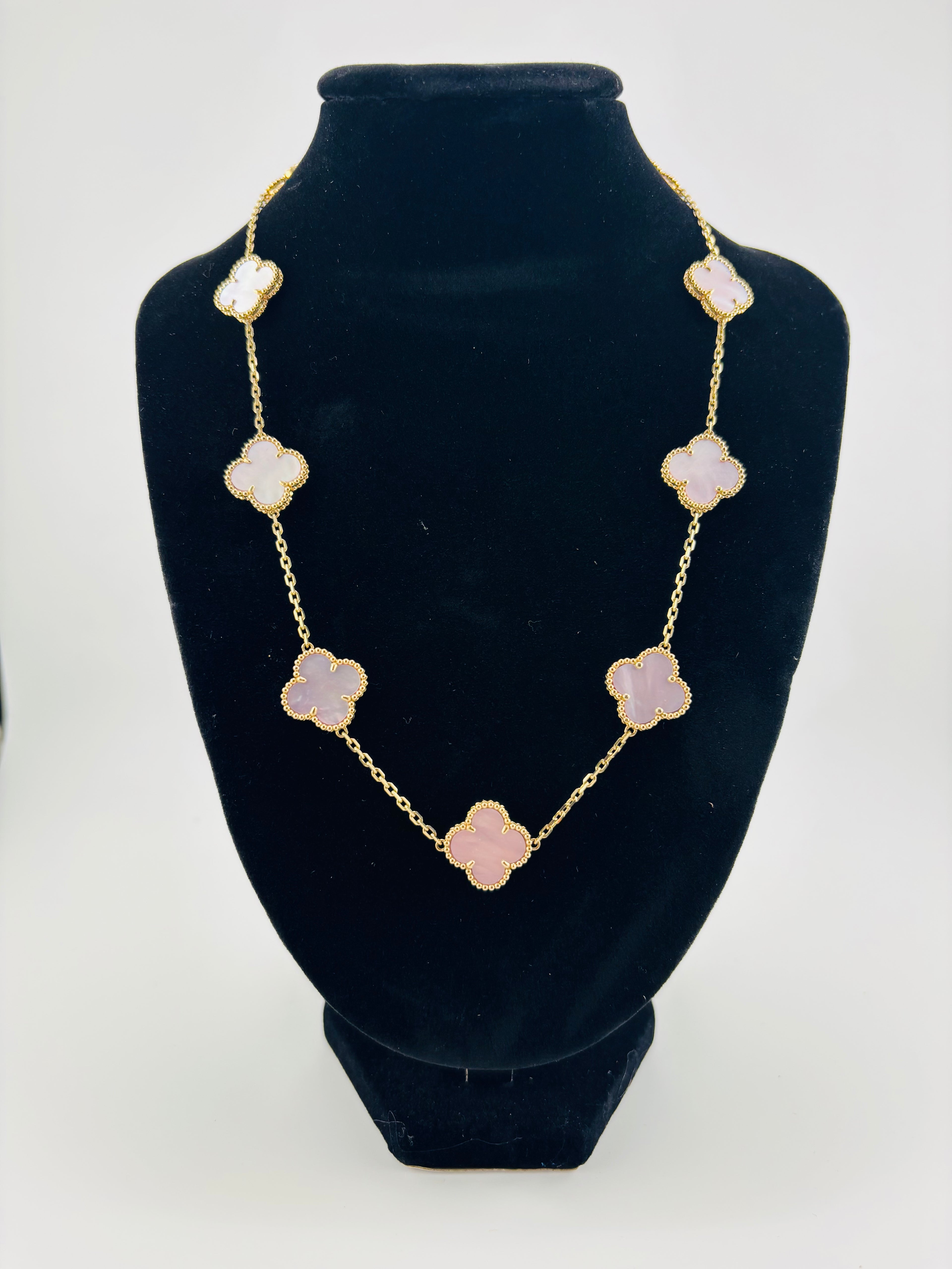 Gargantilla Clover en oro 14K